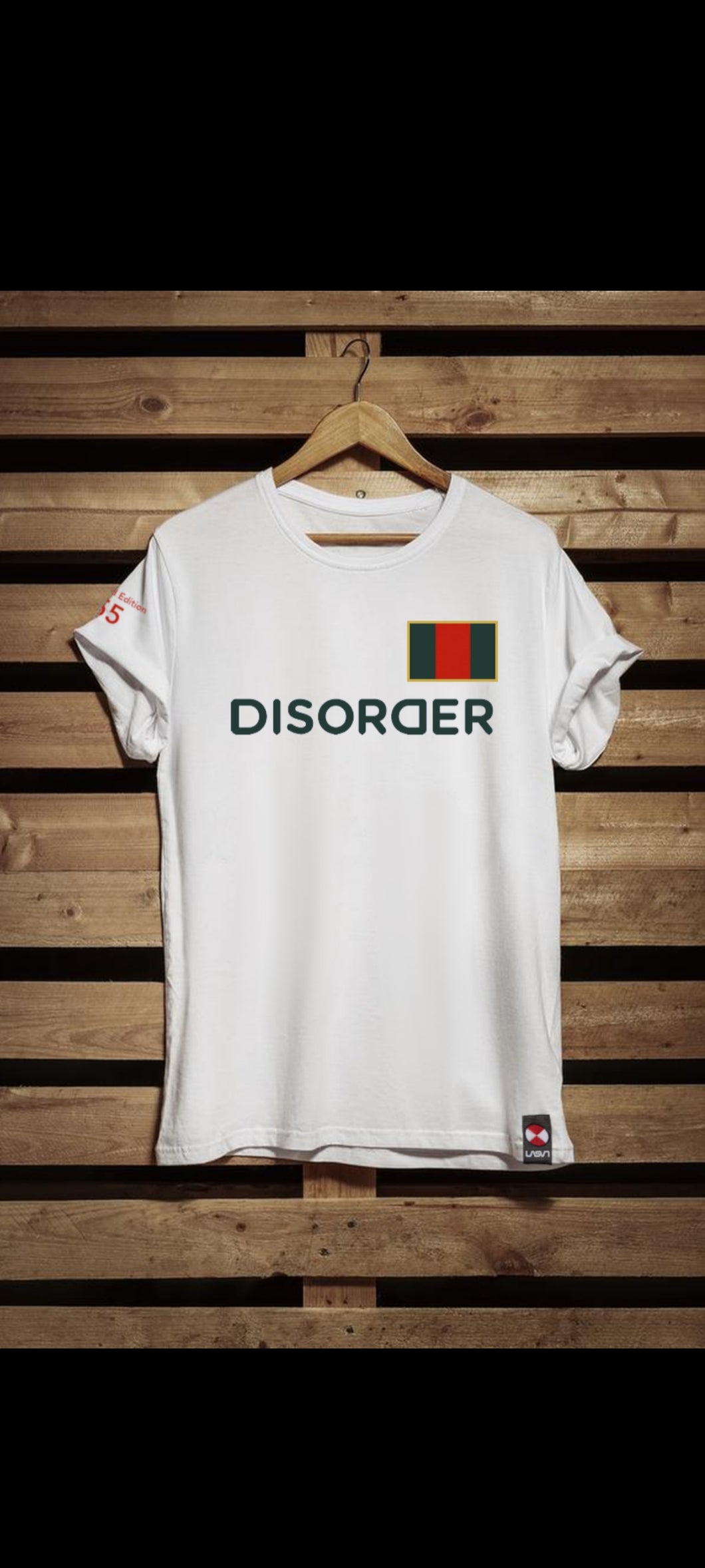 Camiseta DISORDER By LASAL (White Flag)